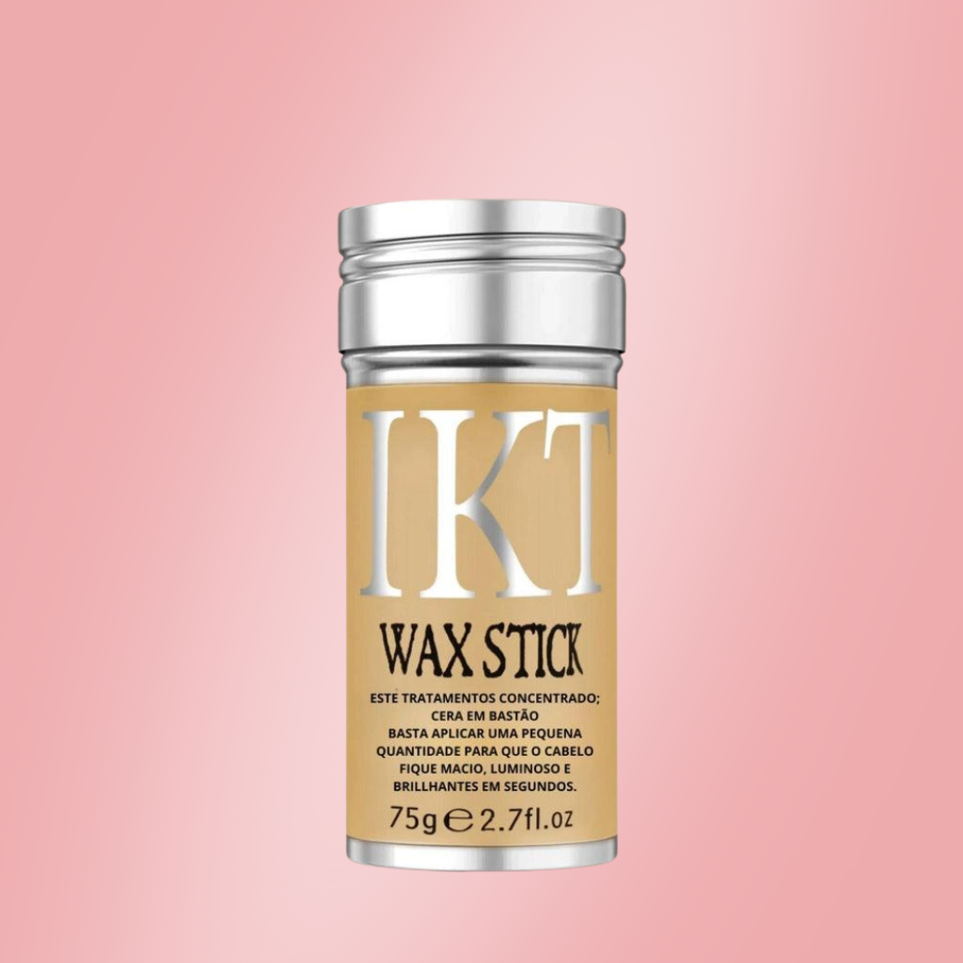 Cera em Bastão Wax Stick: Cabelo Penteado e Livre de Fizz